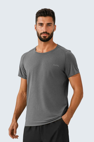 U Sun Fit Tee Waffle - Stone