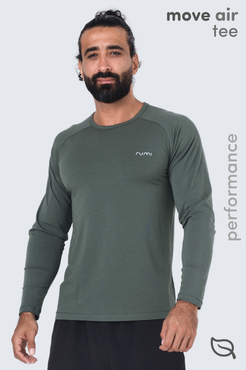 MU Move Tee Long Sleeve -  Olive Deep