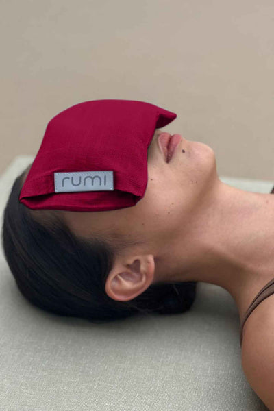 Rumi Eye Pillow Maroon