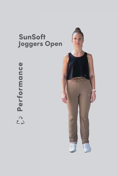 U SunSoft Joggers Open + Pockets 30" - Black