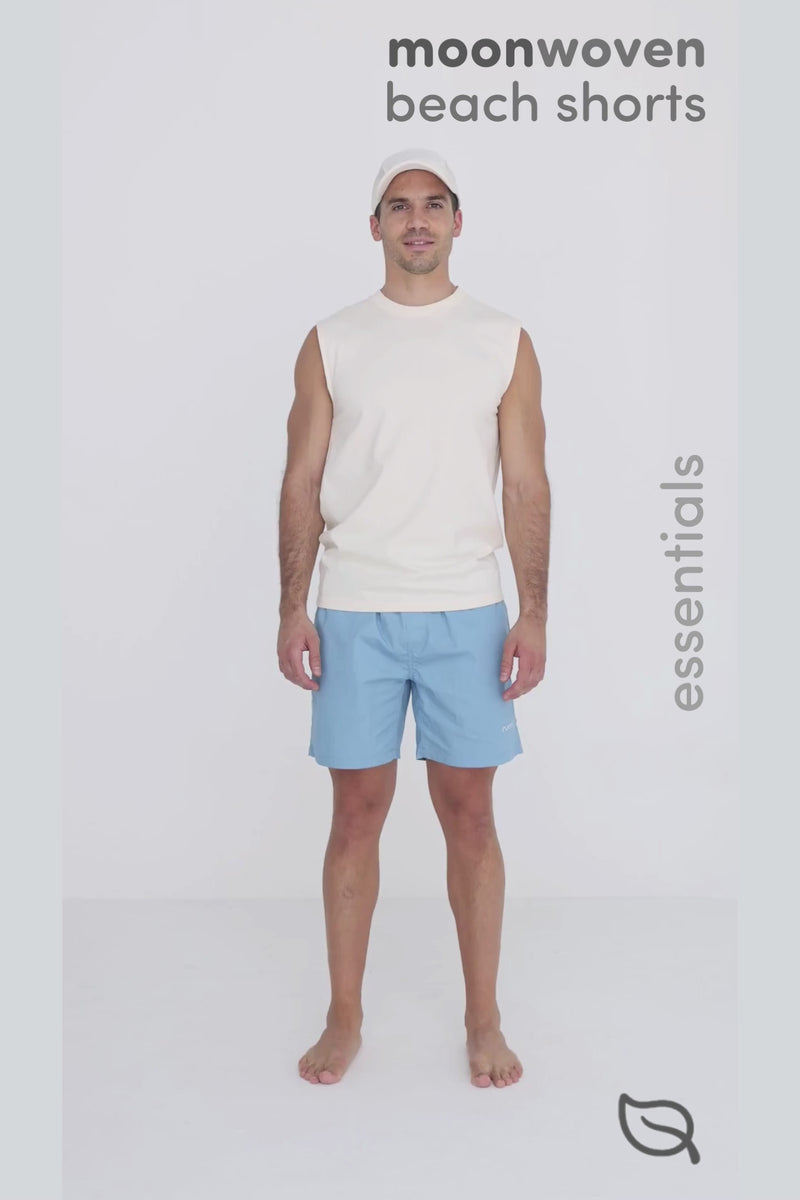 M Moon Beach Shorts - Ocean