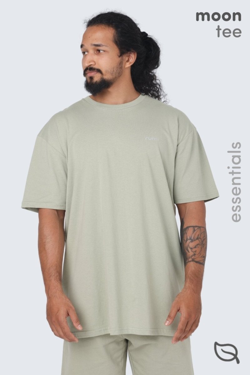 Rumi Earth - M Moon Tee - Pistachio - Tops