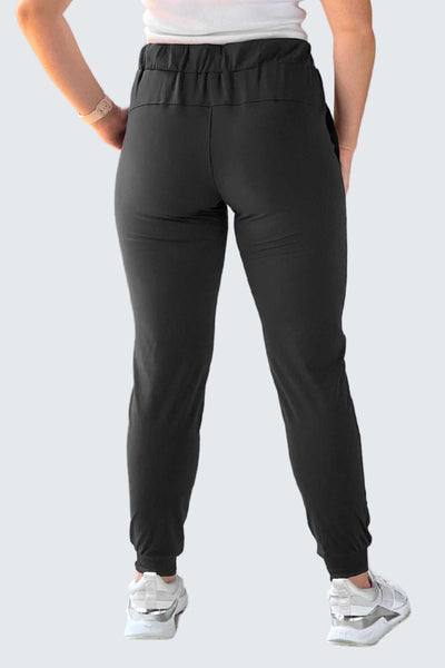 Rumi Earth - W SunSoft Joggers + Pockets 30" - Black - R124201BKP - Bottoms