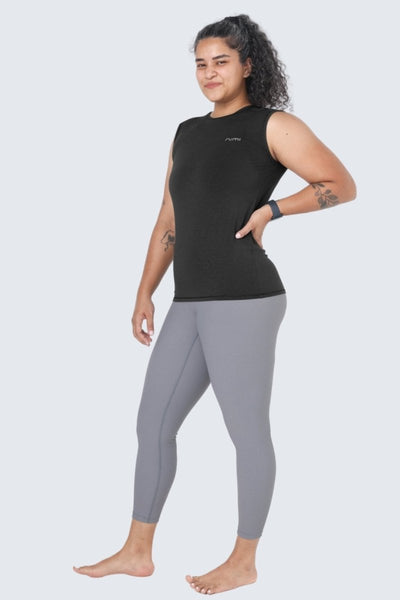 Rumi Earth - WU Move Tank - Black - R531310BKP - Tops